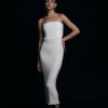 Midi Dresses Lidee Woman | Sirene Strapless Gown - Ivory