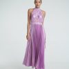 Midi Dresses Lidee Woman | Renaissance Split Gown - Violet