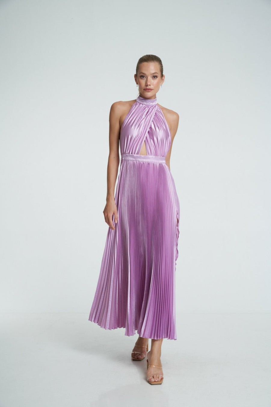 Midi Dresses Lidee Woman | Renaissance Split Gown - Violet