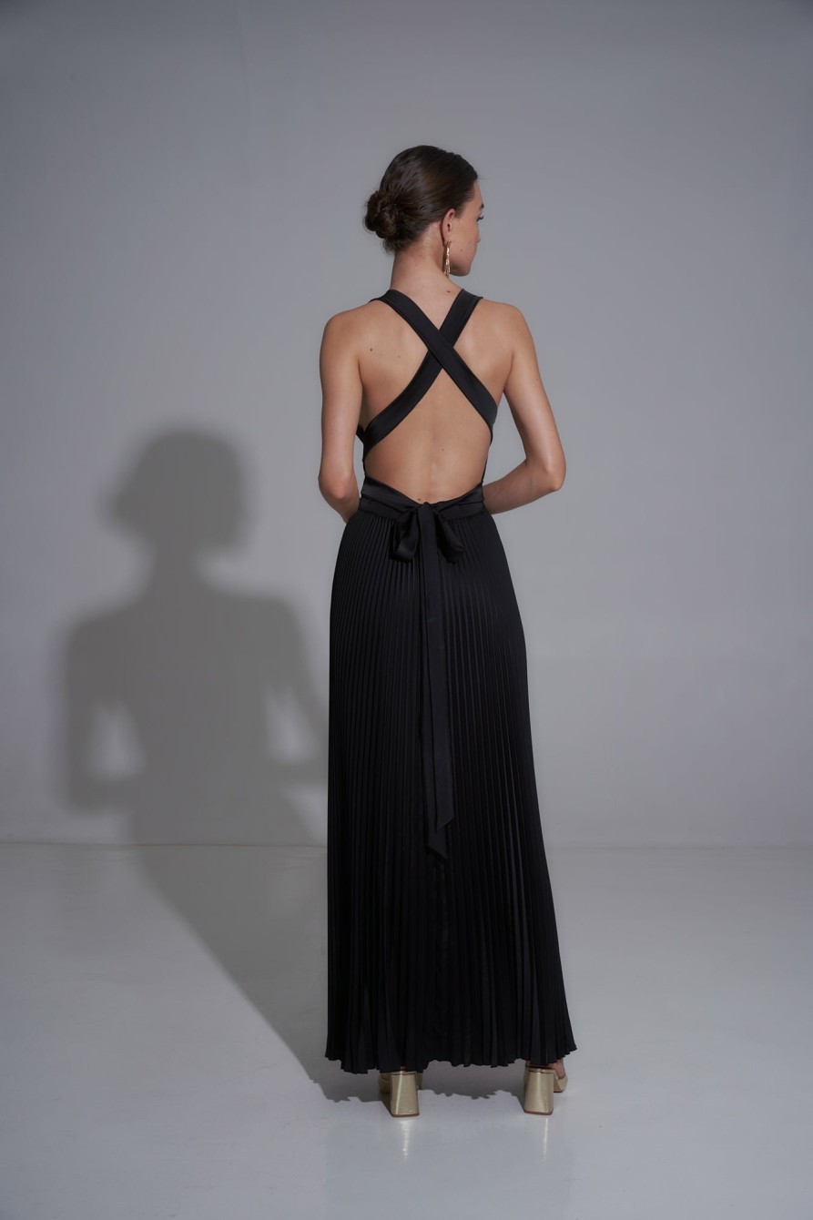 Full Length Dresses Lidee Woman | Moderniste Full Length Gown - Noir