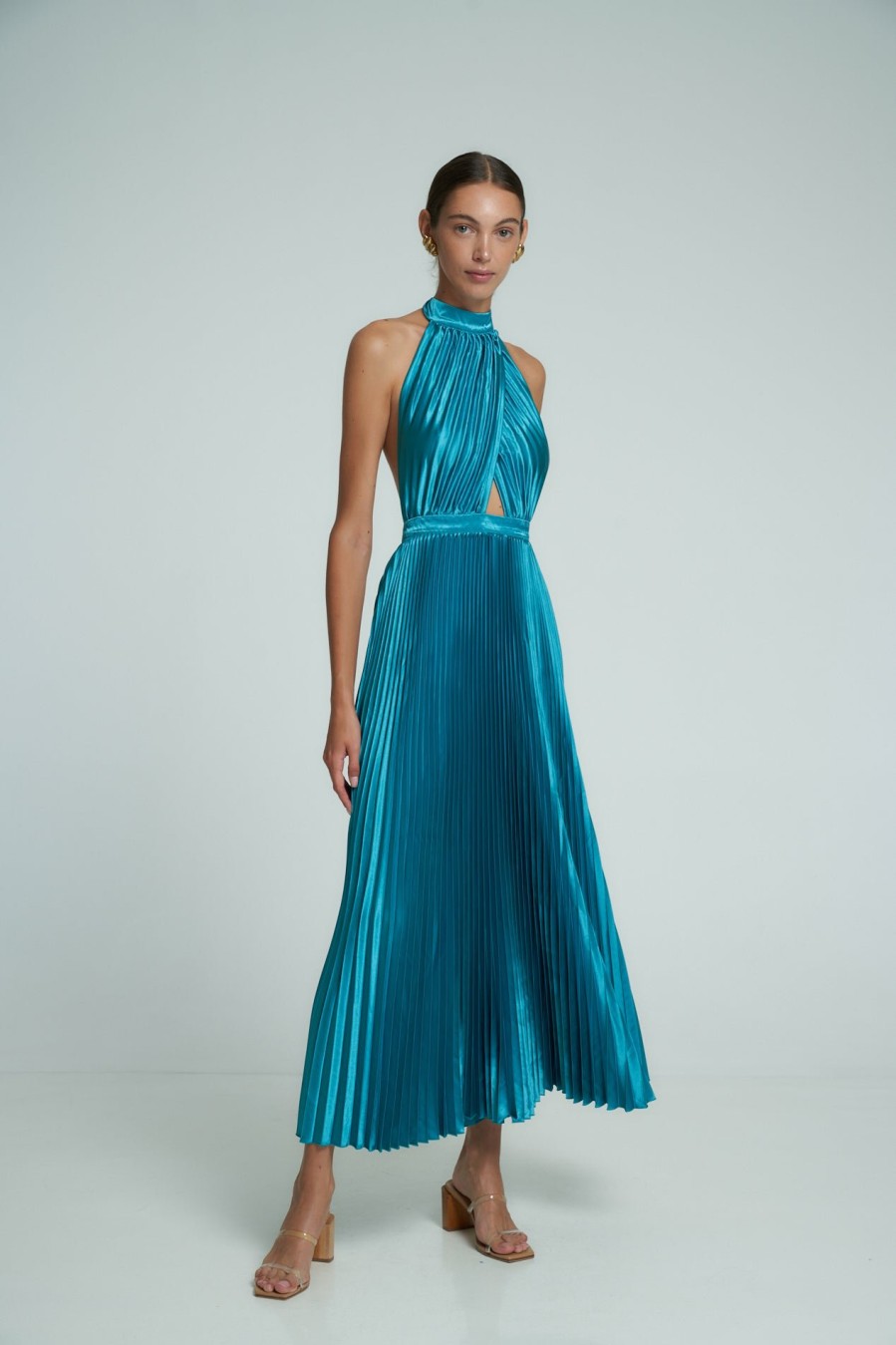 Midi Dresses Lidee Woman | Renaissance Gown - Teal