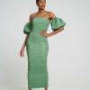 Midi Dresses Lidee Woman | Art Deco Dress - Sea Green