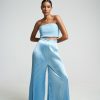 Bottoms Lidee Woman | Bisous Pleated Pant - Summer Blue