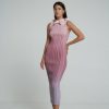 Midi Dresses Lidee Woman | Gianni Gown - Mauve Ombre