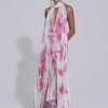 Full Length Dresses Lidee Woman | Opera Gown - Jardin Pink