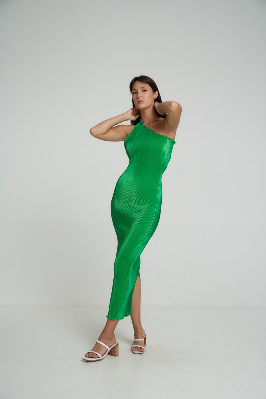 Midi Dresses Lidee Woman | Naomi Gown - Bright Green