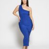 Midi Dresses Lidee Woman | Gigi Smocking Gown - Royal