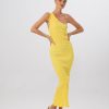 Midi Dresses Lidee Woman | Gigi Smocking Gown - Canary