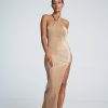 Midi Dresses Lidee Woman | Turlington Split Gown - Sand