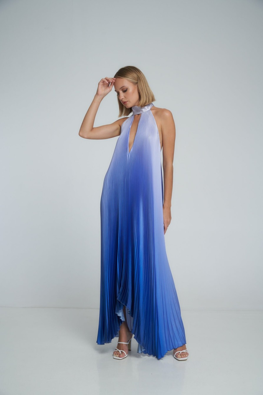 Full Length Dresses Lidee Woman | Opera Gown - Ocean