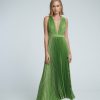 Midi Dresses Lidee Woman | Moderniste Split Gown - Fern