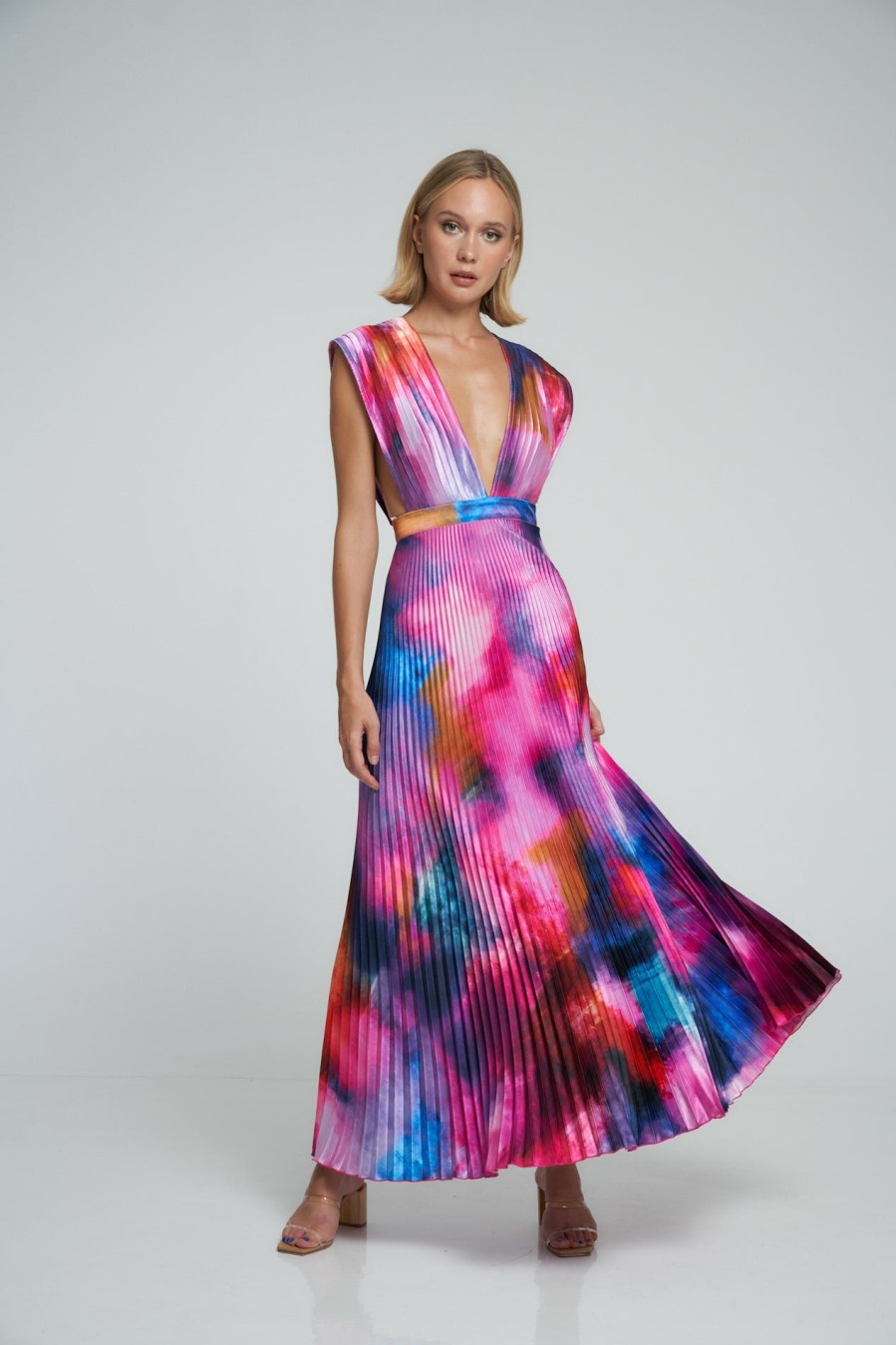 Midi Dresses Lidee Woman | Gala Gown - Lumiere Pink