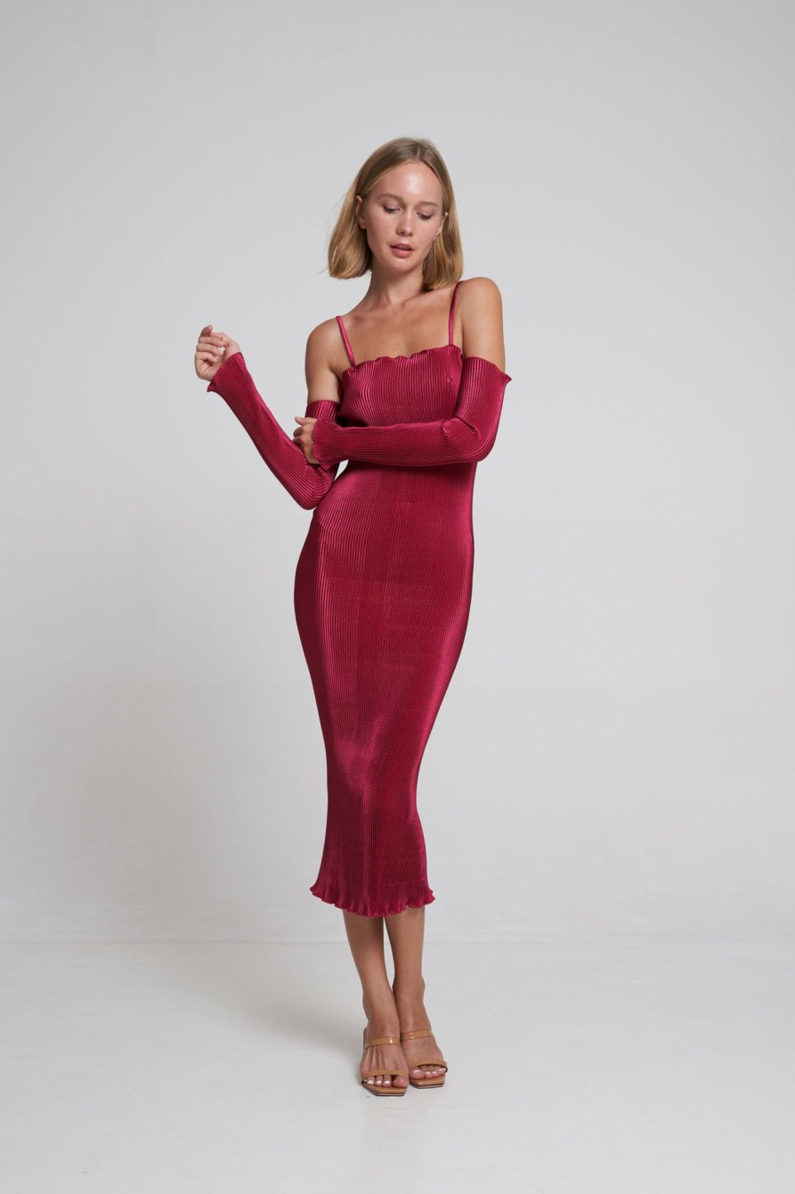 Midi Dresses Lidee Woman | Le Cocktail Dress - Ruby