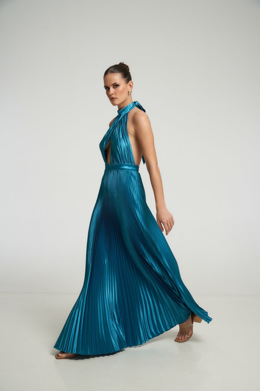 Full Length Dresses Lidee Woman | Renaissance Full Length Gown - Teal