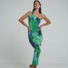 Midi Dresses Lidee Woman | Naomi Gown - Capri Green