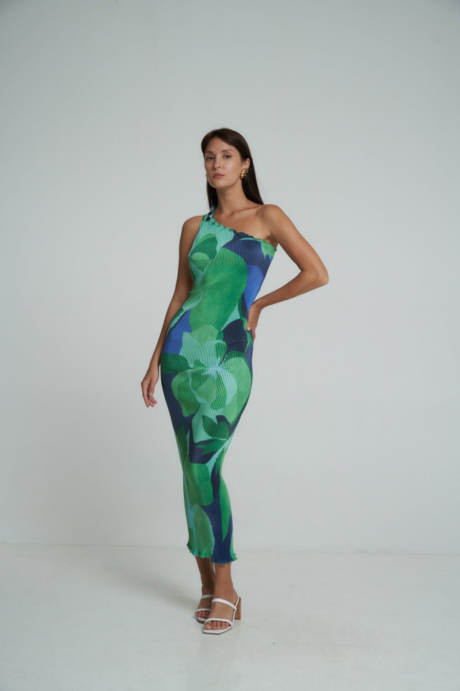 Midi Dresses Lidee Woman | Naomi Gown - Capri Green