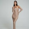 Midi Dresses Lidee Woman | Gatsby Gown - Latte