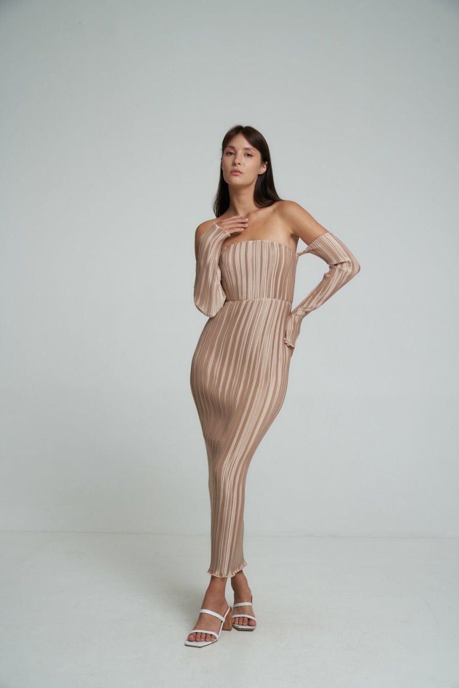 Midi Dresses Lidee Woman | Gatsby Gown - Latte