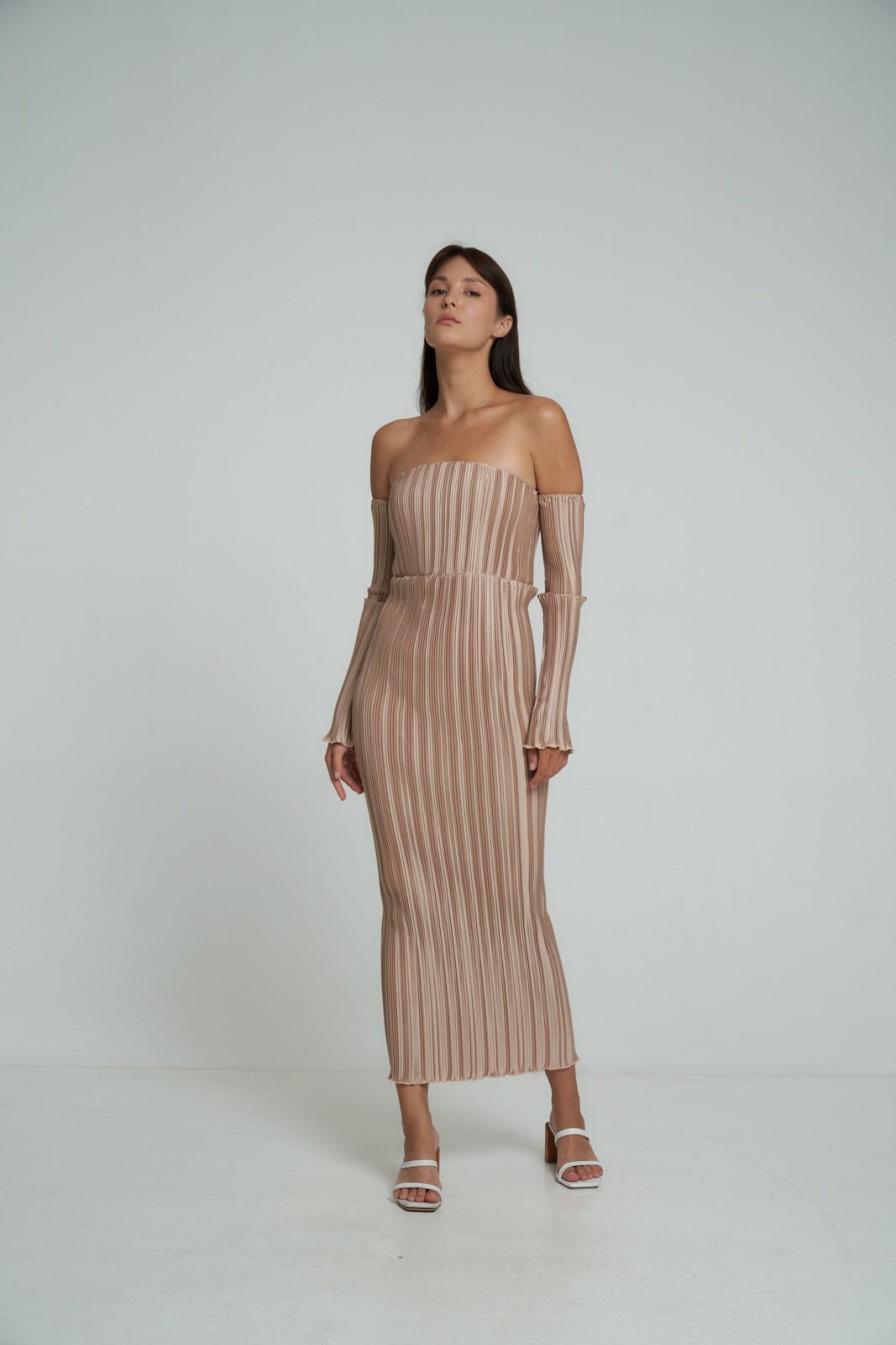 Midi Dresses Lidee Woman | Gatsby Gown - Latte