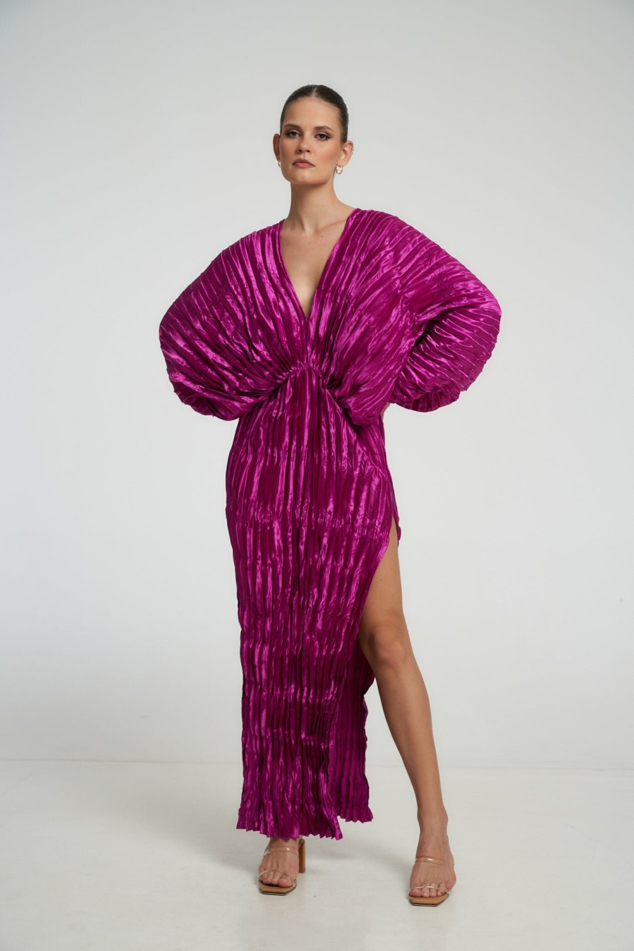 Full Length Dresses Lidee Woman | De Luxe Gown - Magenta