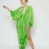 Full Length Dresses Lidee Woman | De Luxe Gown - Neon Lime