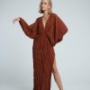 Full Length Dresses Lidee Woman | De Luxe Gown - Terracotta