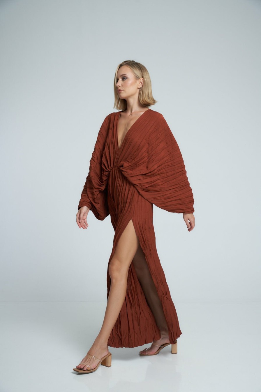 Full Length Dresses Lidee Woman | De Luxe Gown - Terracotta