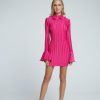 Mini Dresses Lidee Woman | Gianni Sleeved Mini - Cerise