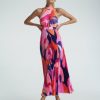 Midi Dresses Lidee Woman | Renaissance Gown - Capri Pink