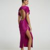 Midi Dresses Lidee Woman | London Cocktail Dress - Magenta