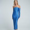 Midi Dresses Lidee Woman | Gatsby Gown - Mediterranean Blue