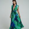 Midi Dresses Lidee Woman | Gala Gown - Capri Green