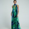 Full Length Dresses Lidee Woman | Opera Gown - Capri Green