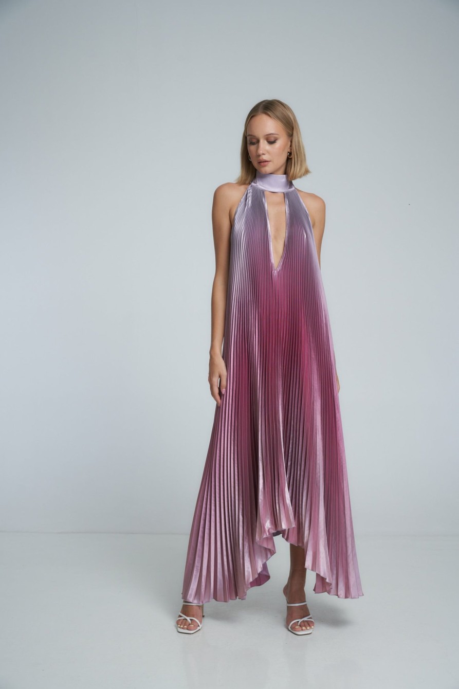 Full Length Dresses Lidee Woman | Opera Gown - Mauve Ombre