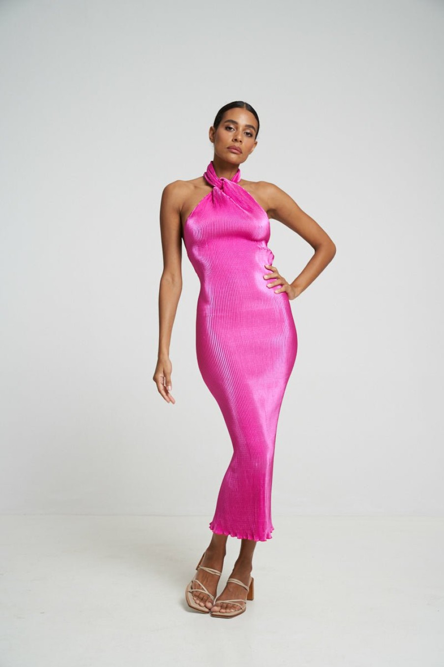 Midi Dresses Lidee Woman | Turlington Gown - Flamingo