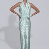 Full Length Dresses Lidee Woman | Riviera Sleeveless Gown - Seafoam