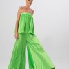 Bottoms Lidee Woman | Bisous Pleated Pant - Neon Lime